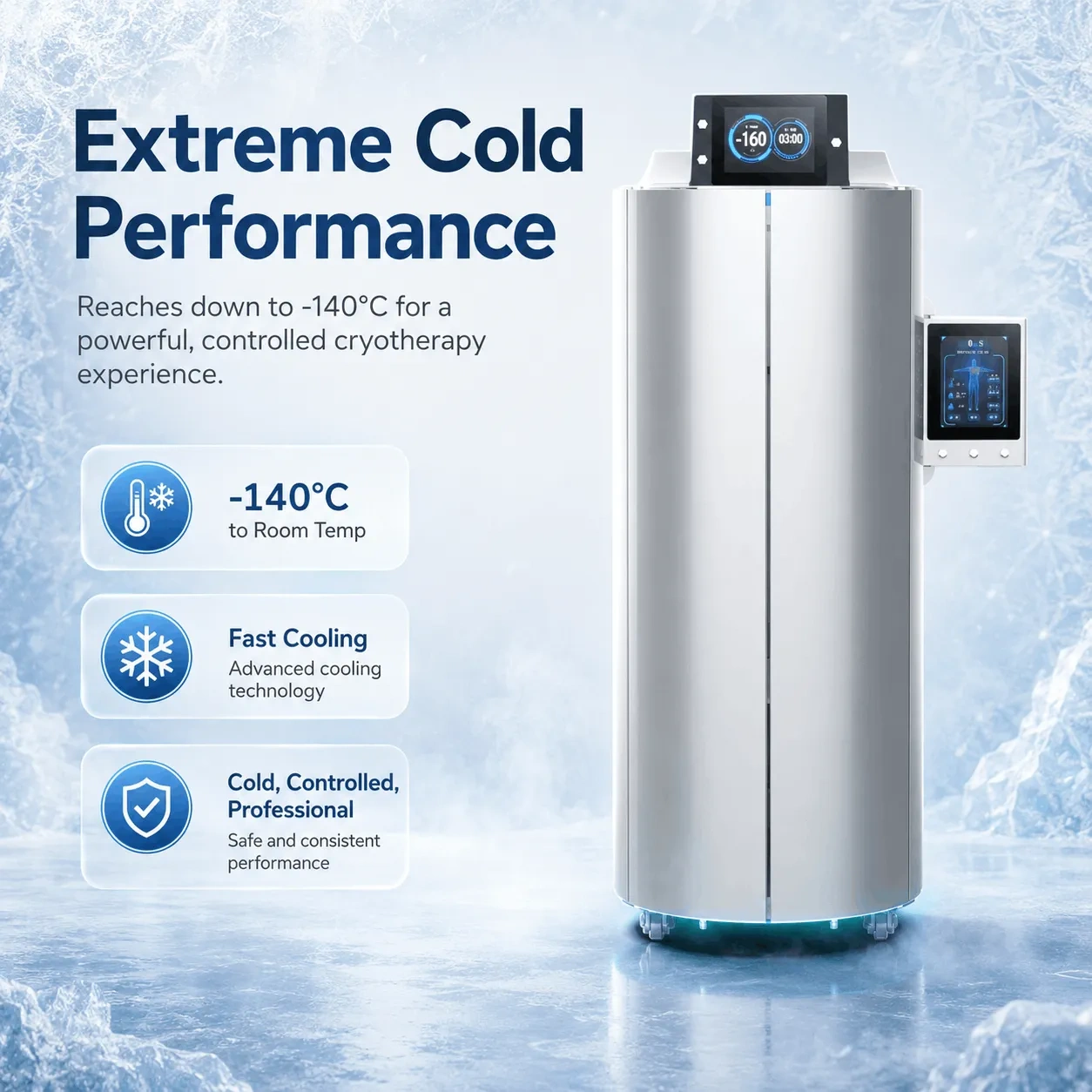 Ultra-Low Liquid Nitrogen Cryotherapy Chamber