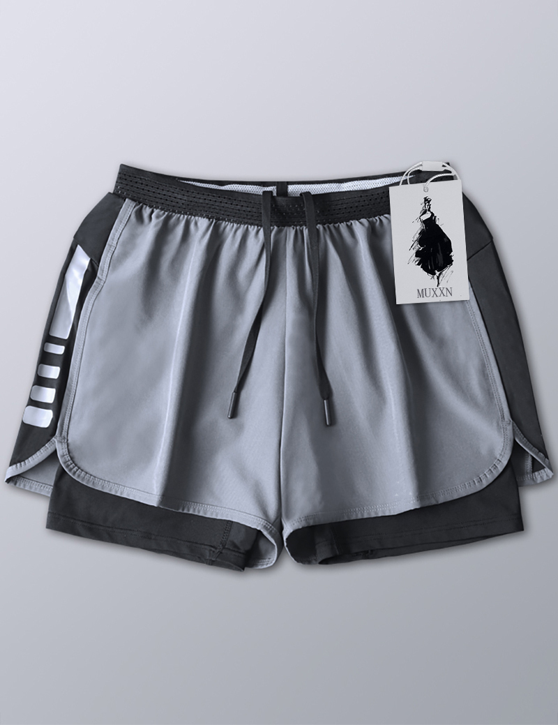 MUXXN Women Quick Dry Swimwear Trunks Sports Board Shorts with Soft Briefs Inner Lining