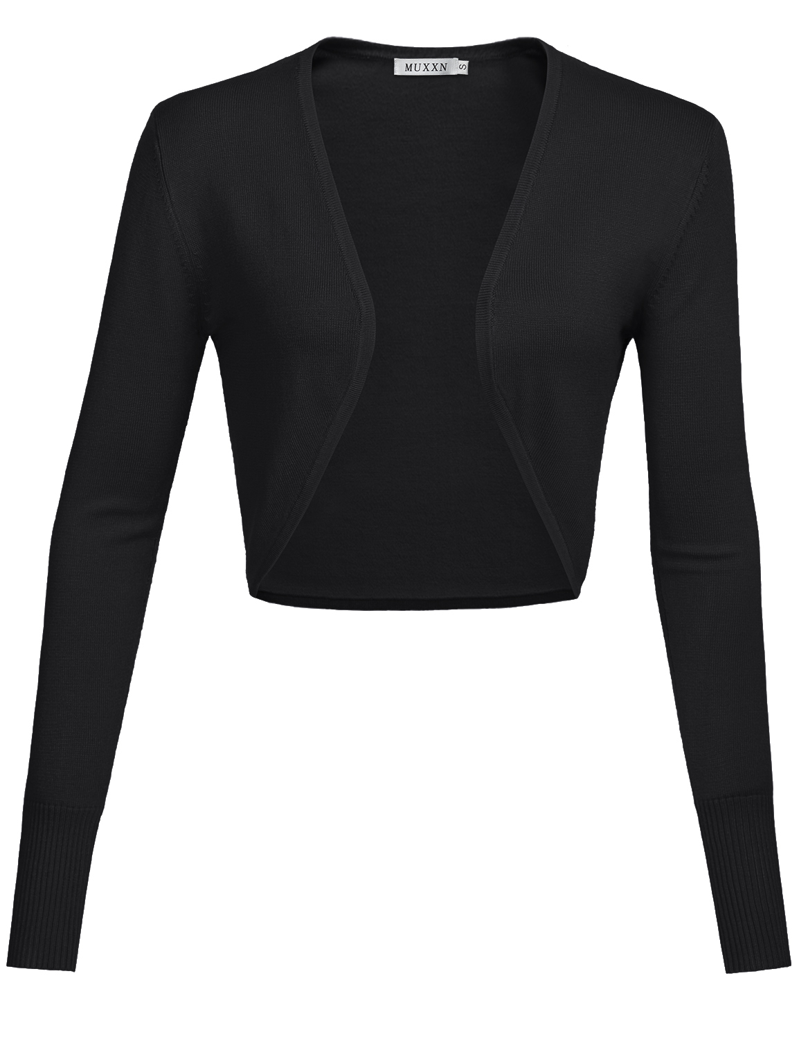 MUXXN Women's Bolero Shrug Longsleeve Knit Cardigan