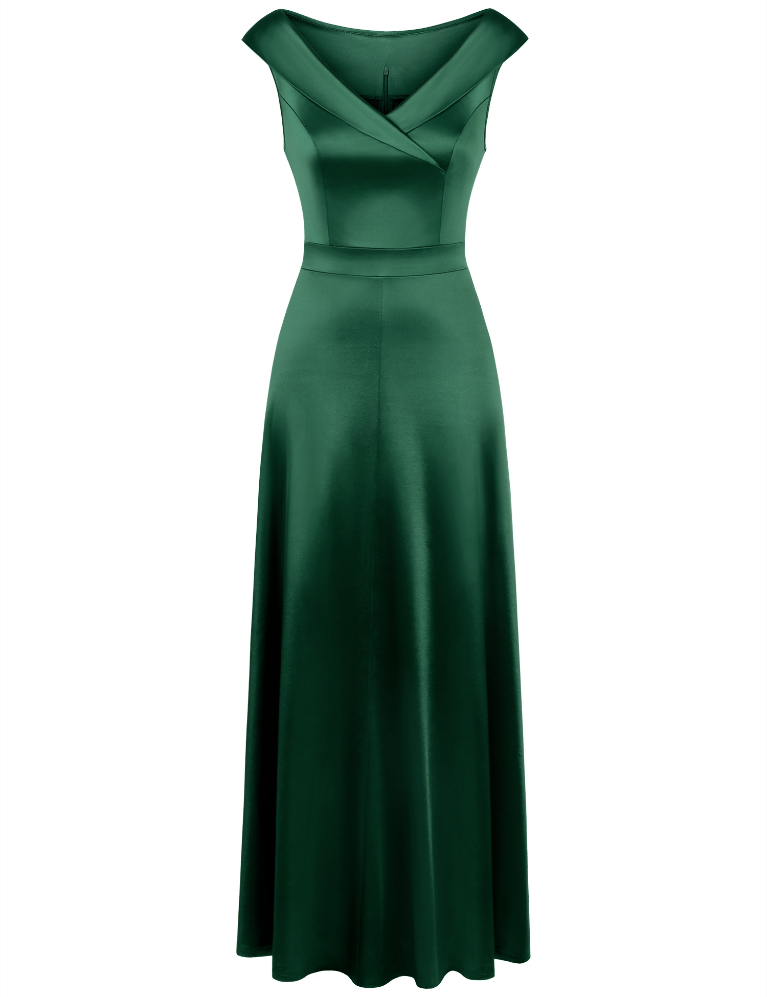 MUXXN Ladies Elegant Sweetheart Neckline Ankle Length Formal Anniversary Maxi Dress