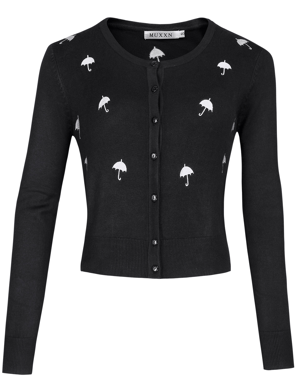 MUXXN Women's Vintage Cardigan Bolero Knitting Shirts