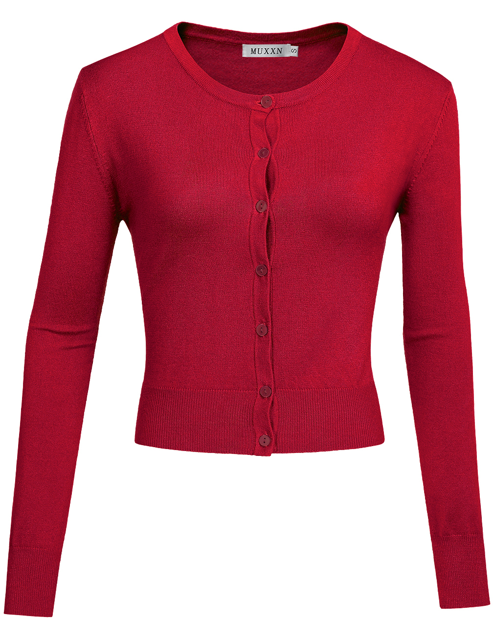 MUXXN Women's Vintage Cardigan Bolero Knitting Shirts