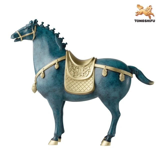 FLOURISHING TANG HORSE (CYAN, SMALL SIZE)