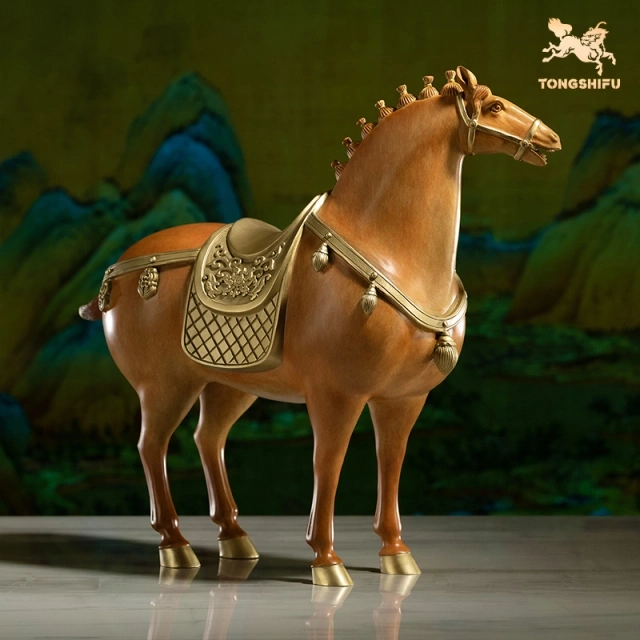 FLOURISHING TANG HORSE (ORANGE, SMALL SIZE)