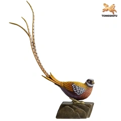 WHITE-CRESTED LONG-TAILED PHEASANT