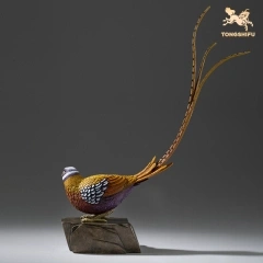 WHITE-CRESTED LONG-TAILED PHEASANT