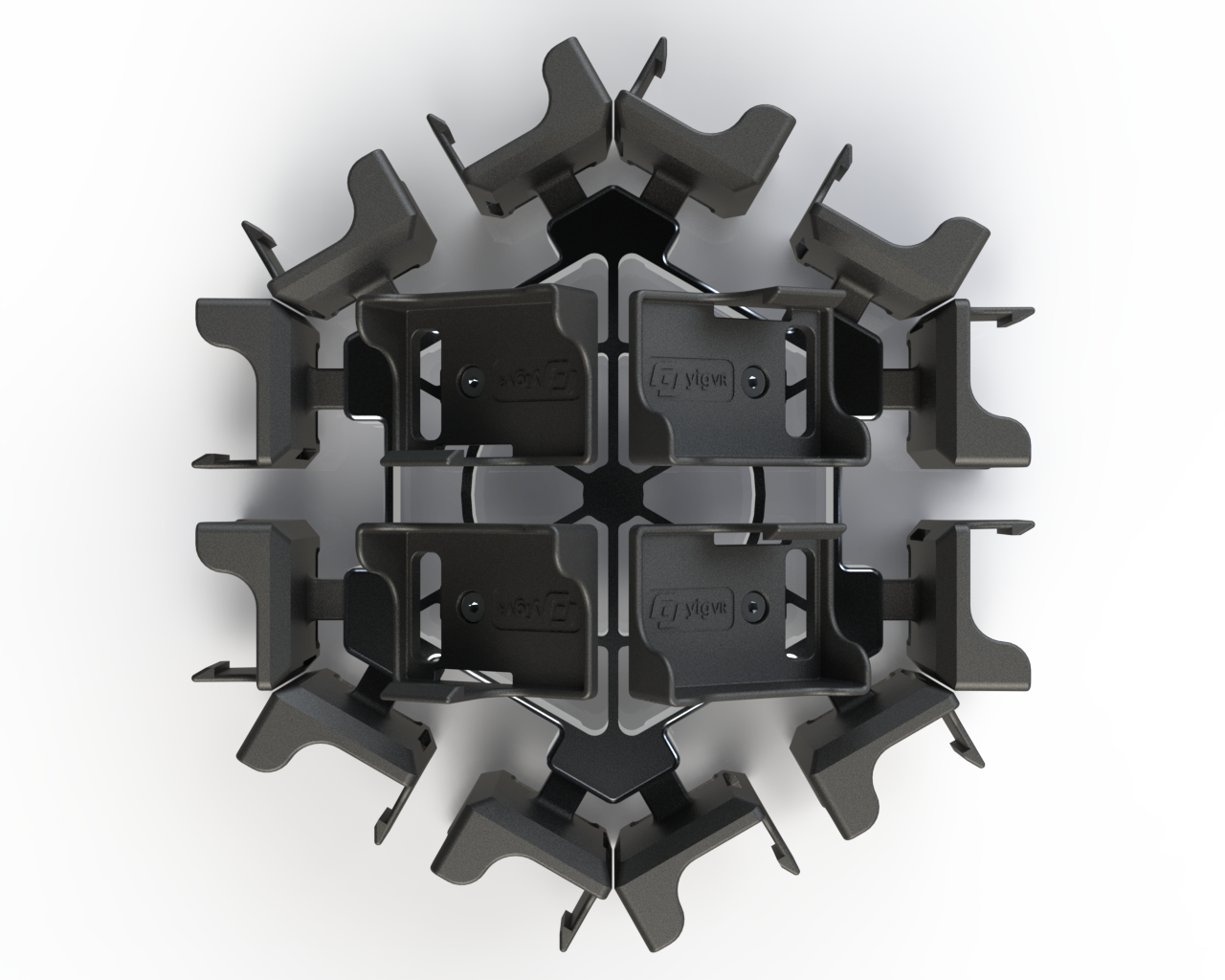 Customized 3D Print 360VR Panoramic Rig For 16 GoPro
