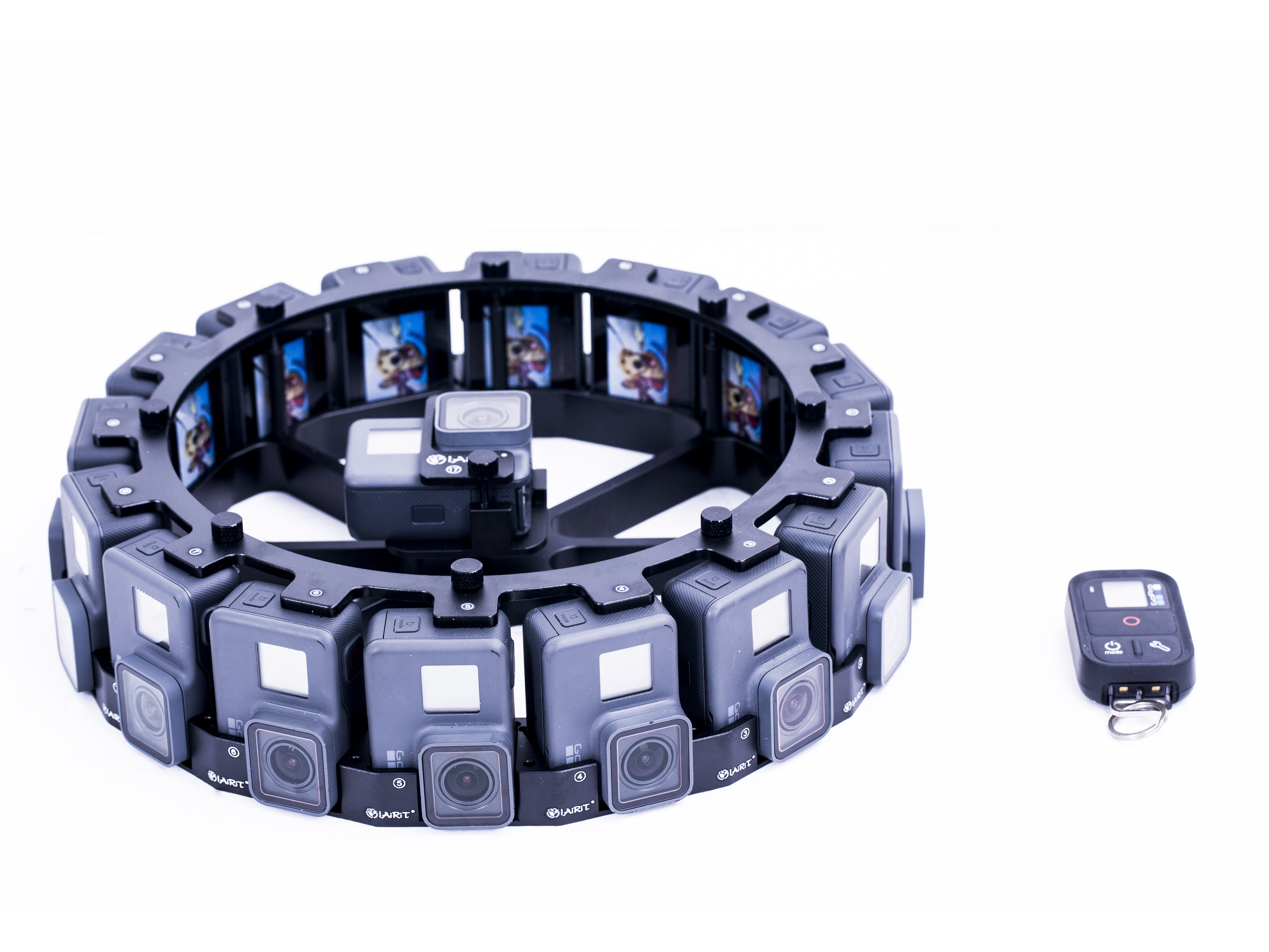 L175 16+1 3D 4K/8K 360VR Panoramic Rig For GoPro Hero8