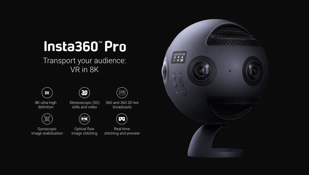 Insta360 Pro 8K High Resolution 360VR Camera