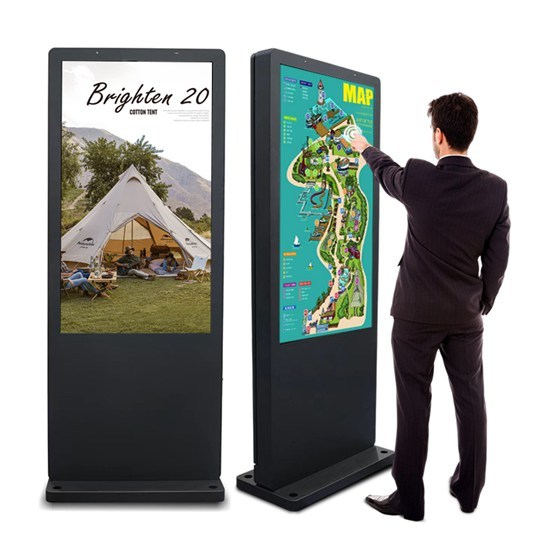 Wasserdichter freistehender LCD-Digital-Kiosk für den Außenbereich