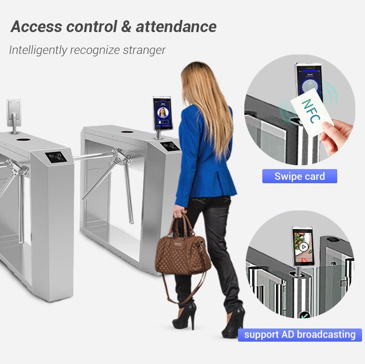 Face Recognition Access Control Wing Turnstile Retractable Turnstile Turboo Tripod Turnstile