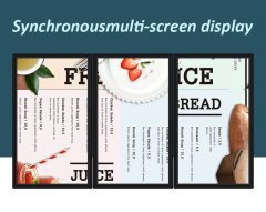 Wall Mount Restaurant Lcd Digital Menu Screen