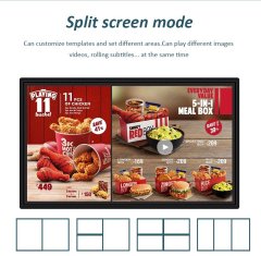 Wall Mount Restaurant Lcd Digital Menu Screen