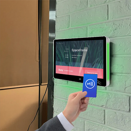 10 Inch Wall Mounting Lighted Nfc/Rfid POE Meeting Room Tablet Conference Booking tablet