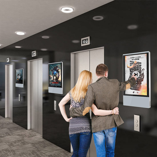 18.5 Inch Anti-Theft Elevator Digital Signage Elevator Lcd Display