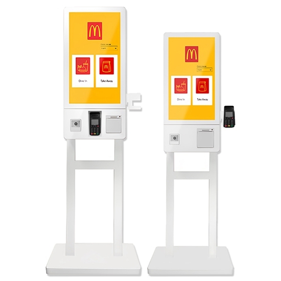 Self Service Restaurant Ordering Payment Kiosk with Printer