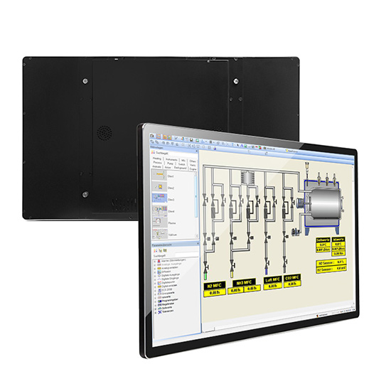 GDSINMAR 27 inch industrial touch screen monitor with HDMI input and true flat open frame design