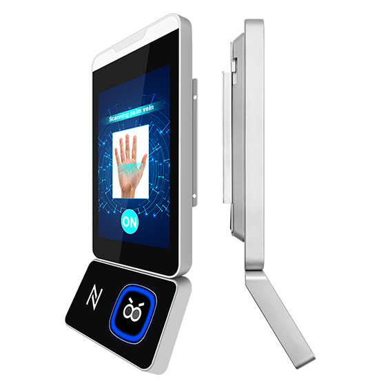 Controllo accessi presenze riconoscimento vena palmare touch screen da 8 pollici