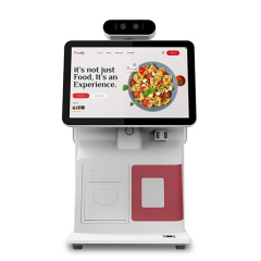 All In One Dual Screen Touch Biometric Pos Device With Fingerprint Face Recognition