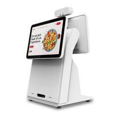 All In One Dual Screen Touch Biometric Pos Device With Fingerprint Face Recognition