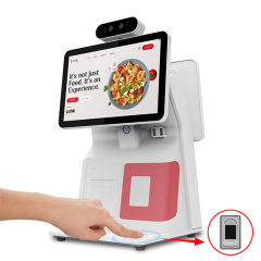 All In One Dual Screen Touch Biometric Pos Device With Fingerprint Face Recognition