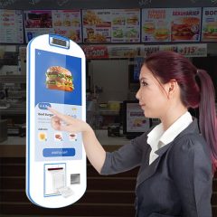 Self Service Payment Monitor Wall Mount Touch Screen Ordering Kiosk