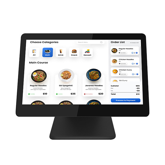 Desktop Windows All in one Touchscreen Monitor for Restaurant Retail