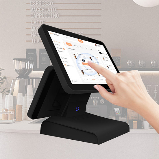 Dual Screen All-In-One Touch Screen POS System Monitor