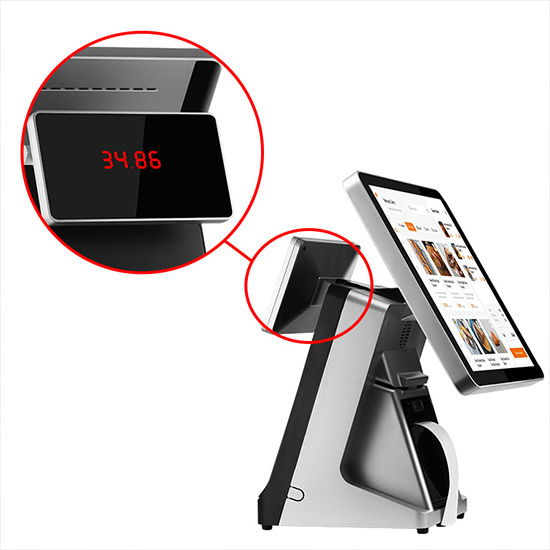 Display del cliente POS del monitor touch screen del punto vendita