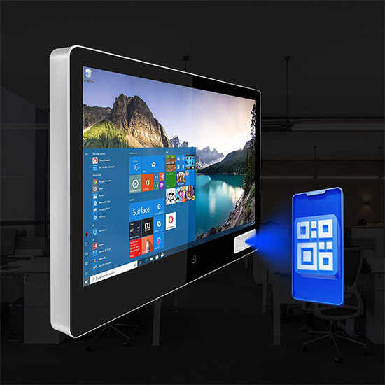 Touch Screen Monitor Meeting Room Scheduling Display With Scanner