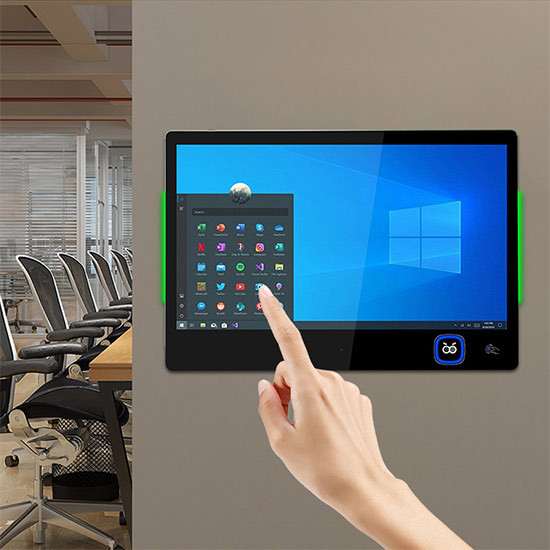 Palm Vein Scanner Touch Screen Display Meeting Room Scheduler