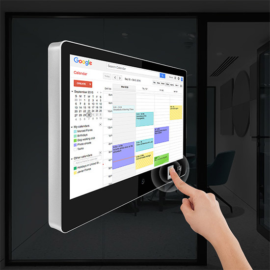Meeting Room Booking Display Biometric Fingerprint Room Scheduler