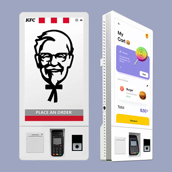 Kiosque de commande en libre-service pour restaurant de 32 pouces