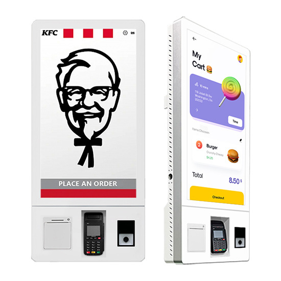 Kiosque de commande en libre-service pour restaurant de 32 pouces