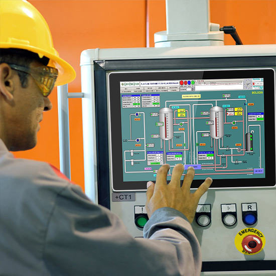 Moniteur de montage sur panneau de 10 pouces Moniteur industriel intégré Direct