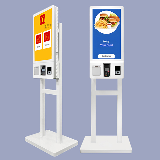 24 Inch KFC Digital Floor Standing Food Ordering Kiosk Machine
