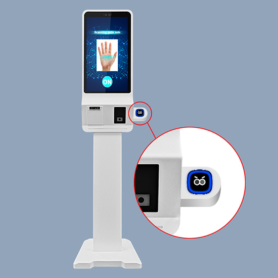 24 Inch Biometric Palm Vein Payment Self Service Kiosk Device