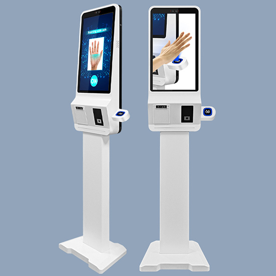 24 Inch Biometric Palm Vein Payment Self Service Kiosk Device