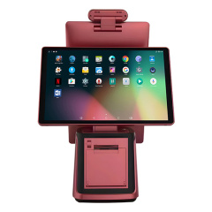 Chiosco POS self-service da tavolo con registratore di cassa con scanner e stampante per ricevute