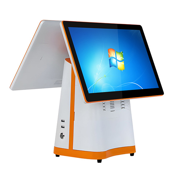 Dual Screen All In One Pos System Device Point Of Sale Screens