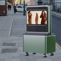 32 Inch Outdoor Lcd Digital Touch Screen Movable Kiosk For Sale