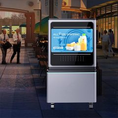 32 Inch Outdoor Lcd Digital Touch Screen Movable Kiosk For Sale