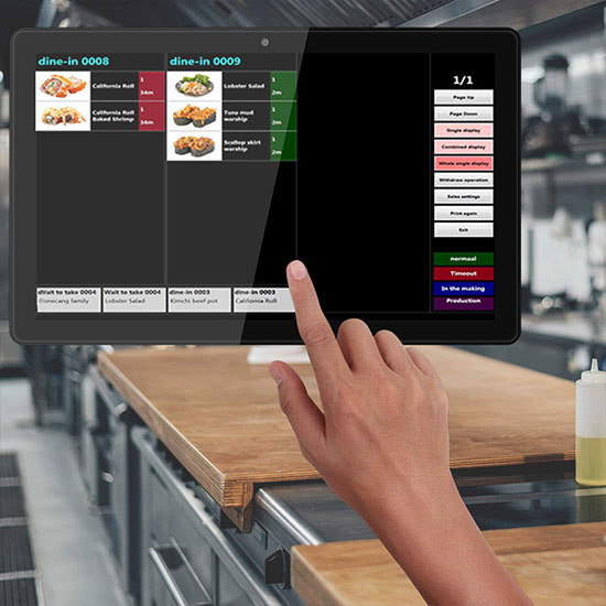 Touchscreen Kds Restaurant Monitor Pos Kitchen Display Screen