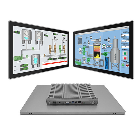 Monitor táctil resistente integrado de 21,5 pulgadas para uso industrial
