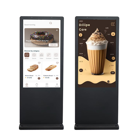 outdoor digital menu display boards for restaurant