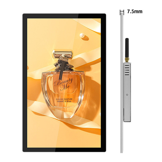 An der Wand befestigte ultradünne kommerzielle LCD-Digital-Signage-Displays 13,3 Zoll