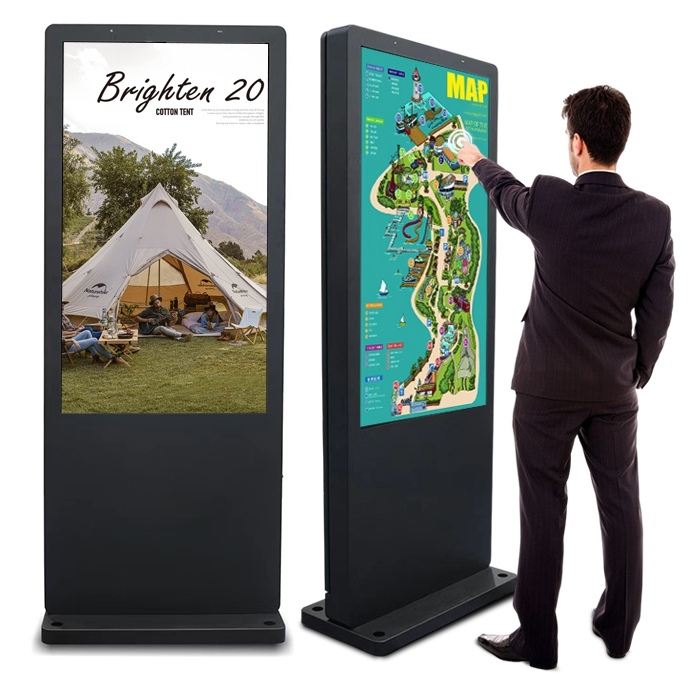 Wasserdichter freistehender LCD-Digital-Kiosk für den Außenbereich