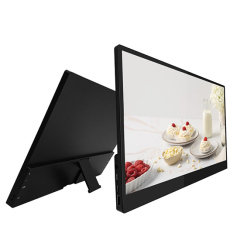 Desktop Digital Signage LCD Video Picture Frame With Audio , Plastic Shell