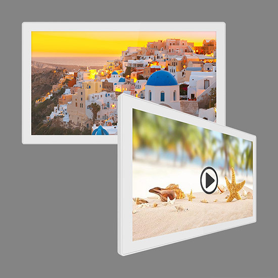 Plastic Shell LCD Screen Digital Display Board For Home Office , 21.5 Inch