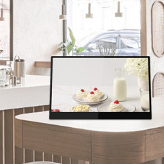 Desktop Digital Signage LCD Video Picture Frame With Audio , Plastic Shell